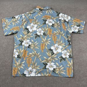 The Hawaiian Original Shirt Mens XL Blue Floral Beach Comfort Pocket